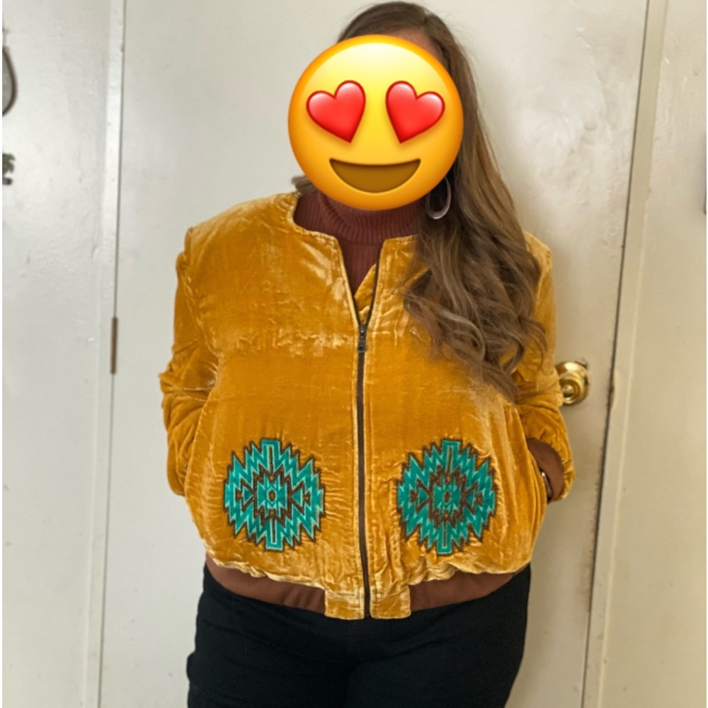 Crazy Train Gold Bomber Jacket